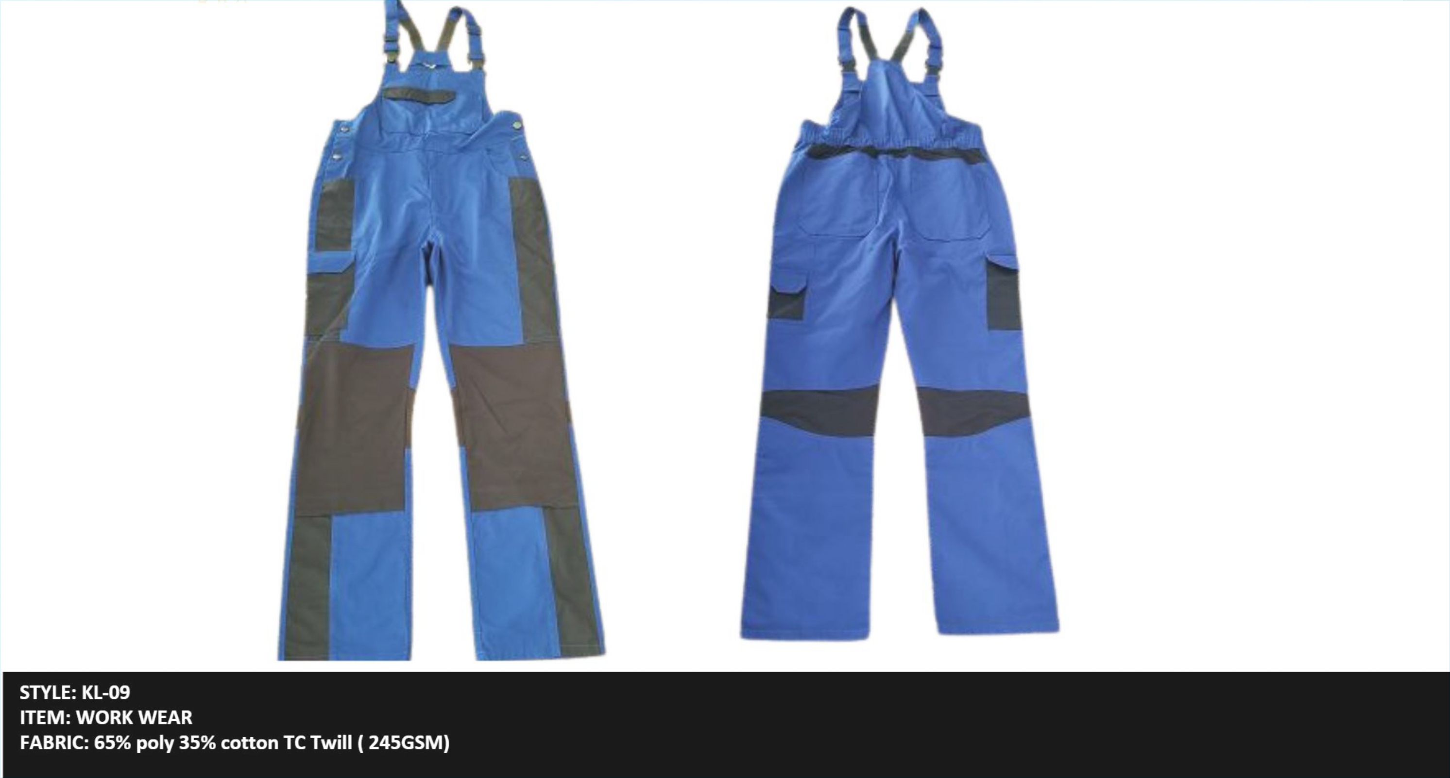 Men's work wear bib pant 